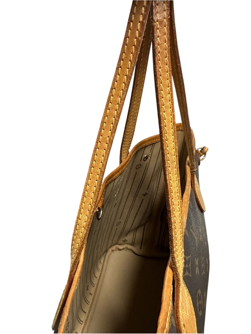 Louis Vuitton Monogram & Vachetta Leather Neverfull PM Tote - Picture 14 of 16